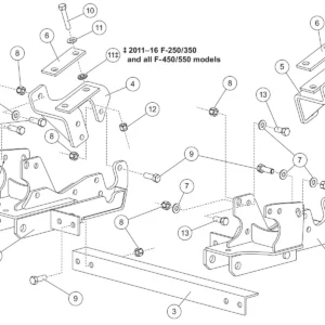 31269-1 Truck Mount Kit for Ford Super Duty F250-550 2008-2016